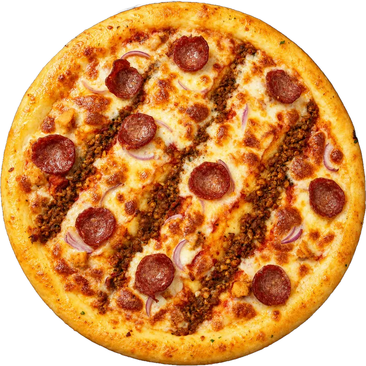 Meat Lovers pizza from Cheese O'Clock